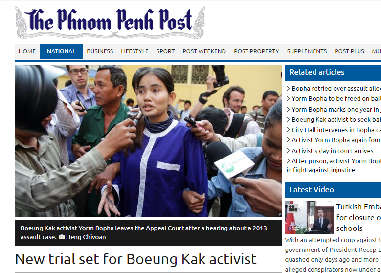 New trial set for Boeung Kak activist
