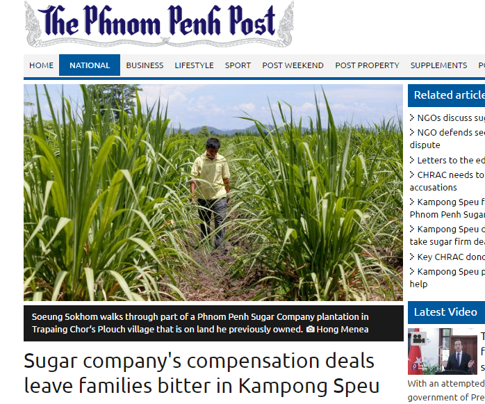 Sugar companys compensation deals leave families bitter in Kampong Speu