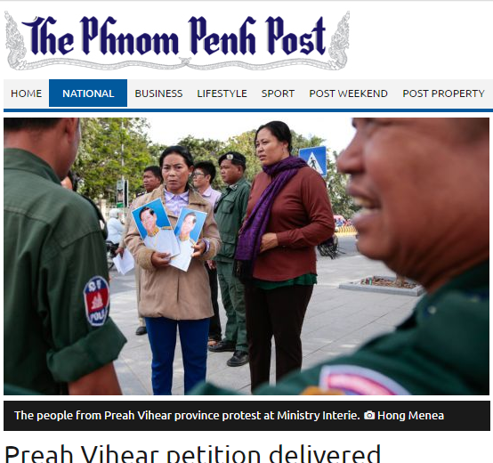 Preah Vihear petition delivered