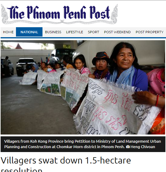 Villagers swat down 1.5-hectare resolution