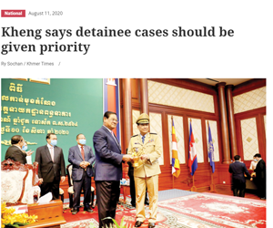 Kheng says detainee cases should be given priority